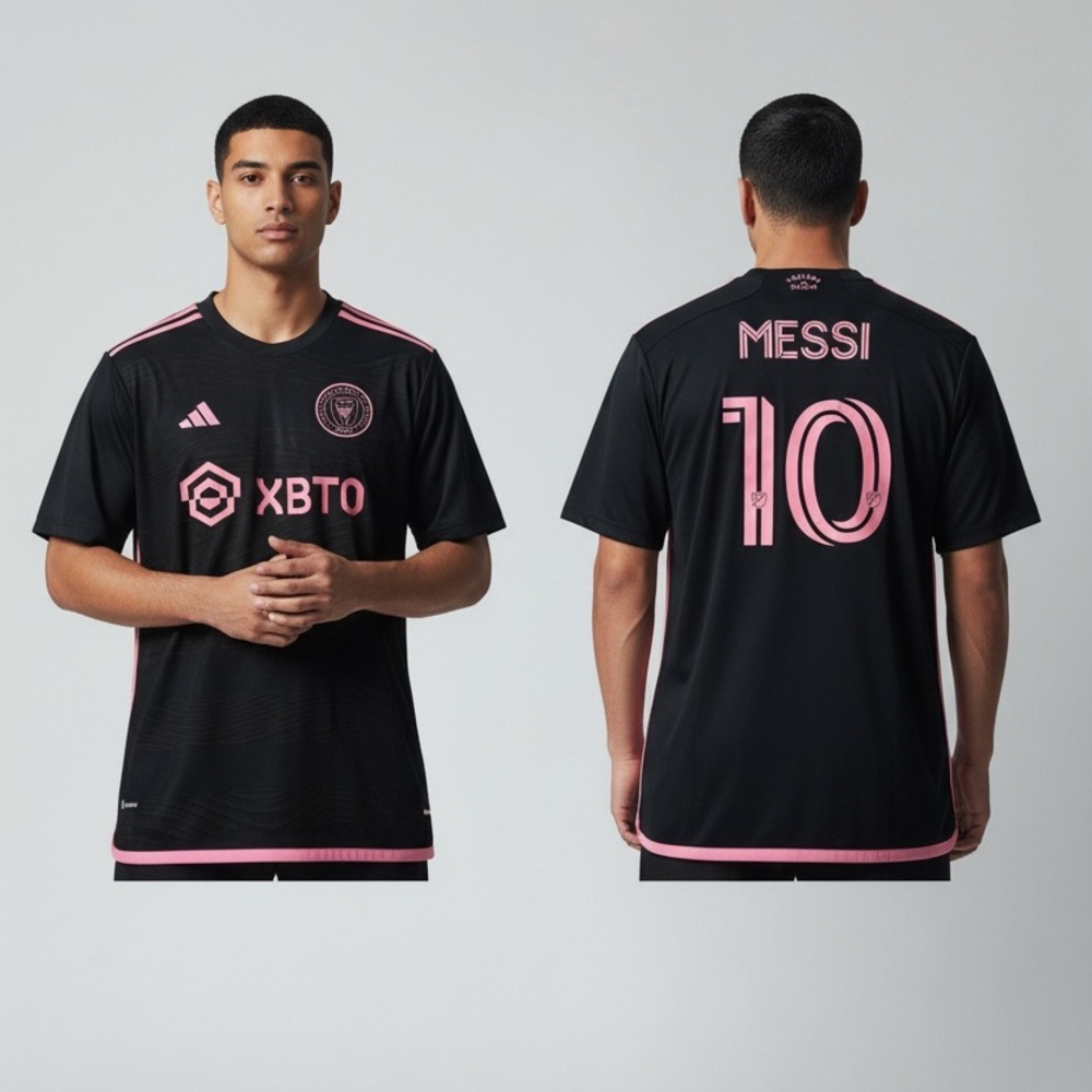 Adidas Authentic Men's Inter Miami CF 23/24 #10 Messi Away Jersey.